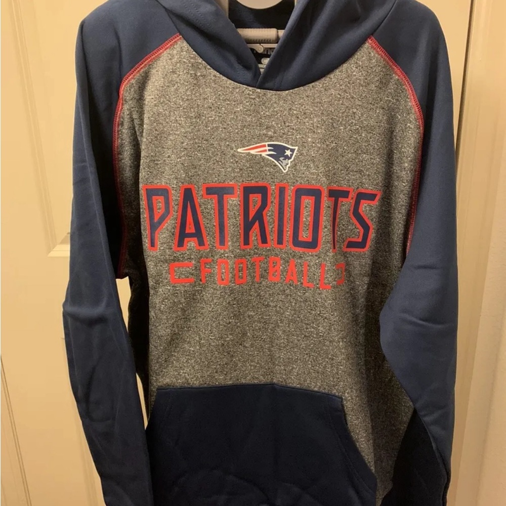 NWT Men's Fanatics New England Patriots Chiller Fleece Hoodie (XL) Athletic fit